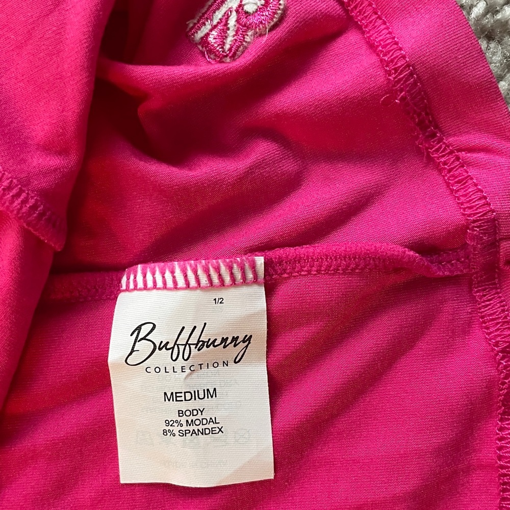 Buffbunny Pink Crush Halo Full Length Tee Short Sleeve Crew Size Medium (Small) - Picture 3 of 14